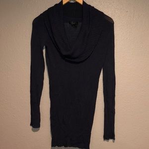 Frenchi low cowl neck tunic sweater